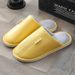 Leather Cotton Slippers For Women To Keep Warm At Home In Winter, And PU Slippers For Male Couples_vogvips.com