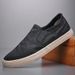 New Shoes For Men Breathable Canvas Casual Shoes Fashion Camouflage Print Flat Skateboard Shoes Street Cool Slip-on Loafers_vogvips.com