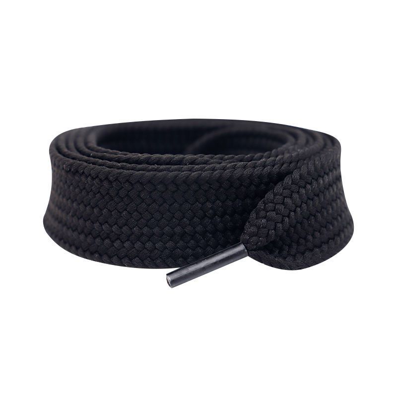 Shoelaces Classic Versatile Trend Widened Flat Shoe Laces Single Layer Solid Color Polyester Fat Shoelaces Shoe Accessories_vogvips.com