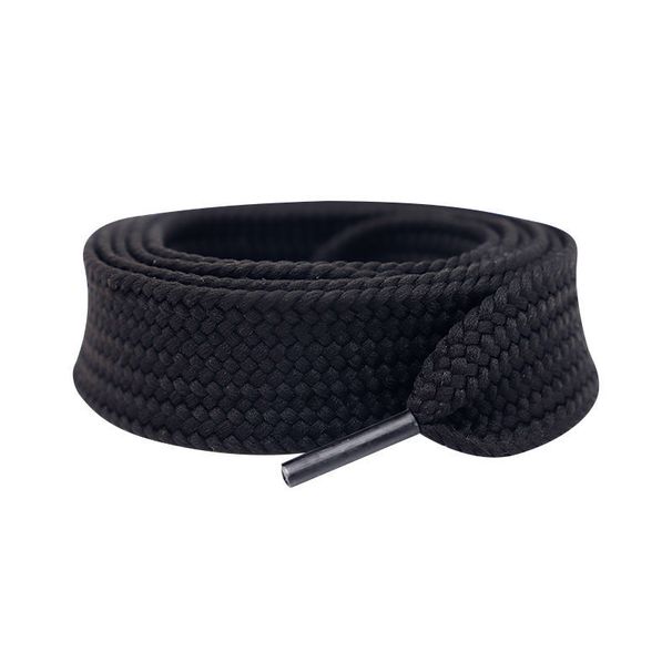 Shoelaces Classic Versatile Trend Widened Flat Shoe Laces Single Layer Solid Color Polyester Fat Shoelaces Shoe Accessories_vogvips.com