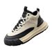 Trendy Men's 2025 Winter New Model, Leather With Fleece Lining, Non-Slip Board S, Warm And Comfortable Mid-Top Dad_vogvips.com