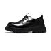 Genuine Derby For Men, Thick Sole, Height Increasing, Black Round British Style, Large Toe, Low Top Martin Boots,_vogvips.com