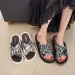 Thick For Women's Outdoor Wear 2026 Summer New Cross Shaped Soft Soled Fashionable Cool Slippers_vogvips.com