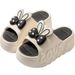 Thick Sole Slippers For Women, Summer Indoor Home Fashion Bowknot Ins Style Height Increasing Cool Slippers, Bathroom Non-Slip Outdoor Wear_vogvips.com