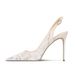 Single Shoe Temperament Shallow Mouth French New Chinese Lace Sandals Pointed One Word With Stiletto Women's High Heels_vogvips.com