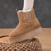 Petite Wool Boots For Women With 9cm Hidden Heel, Thick Sole Platform, Small Size Women's 31 32 33 Snow Cotton Shoes_vogvips.com