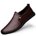 Men's Casual Leather Shoes Casual Shoes Soft-soled Lazy Beanie Shoes Men's Dad Shoes_vogvips.com