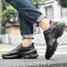Men's Summer Breathable Casual Top Layer Cowhide Sneakers Fashion Single Large Size Lace-Up Sports Shoes_vogvips.com