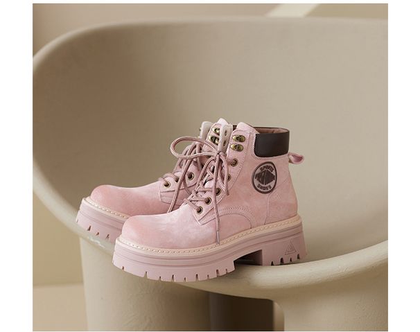White Deer Same Style 2024 Martin For Women, New Autumn Outdoor Hiking Climbing Yellow B, First Layer Pigskin Work_vogvips.com