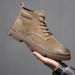 Martin Genuine Leather Casual Trendy High-top Work Single Boots 2023 Autumn New Men's Shoes_vogvips.com