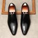 Men's European Style Pointed Toe Top Layer Cowhide Business Slip-On Formal British Genuine Leather Breathable Shoes_vogvips.com