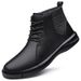 Men's Cotton Shoes Velvet Leather Boots Snow Boots Trendy Martin Boots Large Size Men's Shoes_vogvips.com