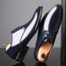 Suitable For All Seasons Pointed Toe Size Patent Leather Extra Large Men's Shoes_vogvips.com