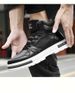 High-top Shoes Men's Velvet Warm Cotton Shoes Heightened Platform Sports And Leisure Board Shoes_vogvips.com