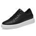 Invisible Heightening Board Shoes Men's Large Size First Layer Cowhide White Shoes Student Breathable Casual Shoes_vogvips.com