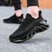 New Men's Breathable Flyknit Mesh Soft Bottom Lightweight Casual Running Anti Slip Couple Sports Shoes_vogvips.com