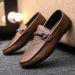 SHLIANG Leather Men Casual Shoes Comfortable Light Men Loafers Formal Men Dress Shoes Breathable Slip on Men Driving Shoes Y0156_vogvips.com