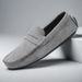 Regal Footwear Slip-On Loafers Suede Leather Casual Driving Lazy Men's Shoes_vogvips.com