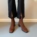 2024 Autumn Winter Suede Slim Brown Melard Thick Heel Ankle French Square Toe Stretch Boots_vogvips.com