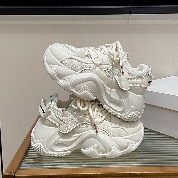 Dad Shoes Female Student Sports Running Shoes Casual Shoes Platform Height Increase_vogvips.com