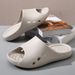 Large Bathroom, Home, Men's Non Slip Feet, Fat Wide, High-end Odorless EVA Soft Sole, Comfortable And Simple Slippers_vogvips.com