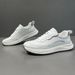 2025 Casual Lightweight Student Running Simple And Versatile Men's Genuine Leather White Trendy Dad Shoes_vogvips.com