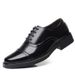 Sergeant Joint Business Suit, Men's Three Pointed Captain Standard Leather Shoes, Security Black Casual Shoes_vogvips.com
