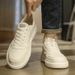 Men's Casual Leather Shoes Breathable White Board Sneakers Slip-resistant Sports Shoes For Youth Fashion Trendy Comfortable_vogvips.com