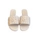 2026 New 2 Small Fragrance Version High Style Woven Flat For Women, One-Strap Slippers, Women's Knitted Cotton Outdoor Open-To Women, Slippers,_vogvips.com