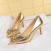 High Heels Women's Shoes Stiletto High Heels Shallow Mouth Pointed Flower Rose Shoes_vogvips.com