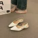 Brand Luxury Designer Fashion PU Leather Design Ladies Summer New Style Pointed Toe Low Heel Women Sandals Non-slip Flat_vogvips.com