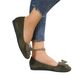 Foreign Trade Plus Size Lightweight Soft Sole Loafers Women's 2025 Spring Autumn New Bow Comfortable Non-Slip Ladies'_vogvips.com