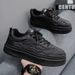 Men's Spring New Breathable White For Male Students, And Versatile Thick Soled Sports Casual Board Shoes, Trendy Shoes_vogvips.com
