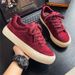 ShoeVault Spring Men's Casual Versatile Sneakers Wine Red Ins Niche Design Bread Skate Shoes American High Street_vogvips.com