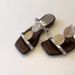 Women's Sheepskin Square Toe Open Toe Sandals Retro Bohemian Style Flat Slippers New Style_vogvips.com