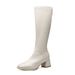 Over-the-Knee Square-Toe Long Riding Slimming Thick Back Side Chain Heightening High Heel Slim Boots_vogvips.com
