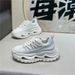 Trendy Men's Spring New Low-Top Mesh Breathable Comfortable Casual Thick-Soled Korean Style Lace-Up Dad Shoes For Men_vogvips.com