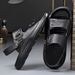 New Summer Outdoor Sandals For Men Cual Sport Slippers Non-slip Leather Beach Breathable Wading Aqua Shoes Man_vogvips.com