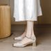 MTX Square High Heels Women, Hollow Bridesmaid Wedding New Chinese National Style Cheongsam Single Shoes, Chunky Heel Closed_vogvips.com