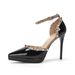MTX 1088-23A One-Word Rivet Heel Single Shoe Pointed Stiletto Waterproof Platform Sandal Women Hollow Cloed Toe High_vogvips.com