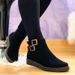 2022 Autumn Winter New Plus Size Women's Shoes Belt Low Heel Solid Color Buckle Casual Short Martin Boots_vogvips.com