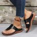 European And American Style Leopard Print Casual Flip-flops Suitable Outdoor Wear, With Wedge Or Flat Soles, T-shaped,_vogvips.com
