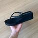 Women's 5cm Flip Flops mid High Heel Platform Sandals Thick Sole Height Increasing Summer Slippers Simple New Style_vogvips.com