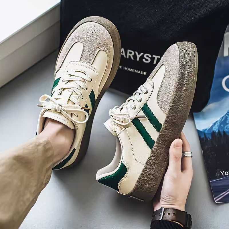 Men's Casual Sneakers - Retro Low-Top Breathable Slip-On Shoes With Round Toe For Summer, Fashionable And Comfortable Low Top Casual Sneakers Men's_vogvips.com