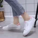 Desginer Women Sneakers Breathable Students Casual Sports Girl Flat Leather Pu White Woman Vulcanize Shoes_vogvips.com