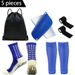 Professional Sports Training Set Non Slip Football Socks Shin Guards Calf Bandage Socks Drawstring Sports Backpack_vogvips.com