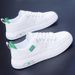 Men's 2025 New Spring Breathable White Korean Style Versatile Slip-On Sports Casual Soft Sole Trendy Shoes_vogvips.com