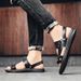 Sandals Outdoor Open Toed Casual Slippers, Soft Soled Non Slip Beach Shoes, Trendy Men's Sandals, Breathable And Durable_vogvips.com