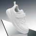 New Casual Leather Sneakers Children Solid Color Fashion Skateboarding Shoes Kids Comfortable Low Top Trainers For Boys_vogvips.com