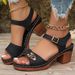 New Shoes, Sandals, Outdoor Wear, Thick Heel Plus Size High Heels, Women's Sandals_vogvips.com